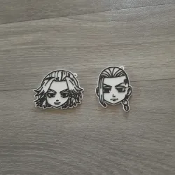Draken and Mikey Keychain