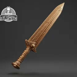 Dwarven Dagger Skyrim Life Size Prop STL