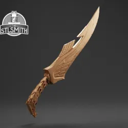 Elven Dagger Skyrim Life Size Prop STL