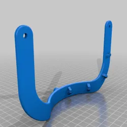 Ender 3 Bed Handle - Extended with cable clips and camera mount