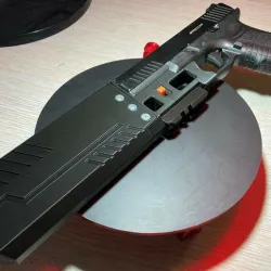 Fischer inspired Airsoft Suppressor for Glock GBB replica