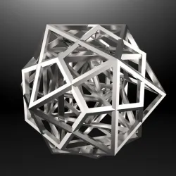 Five Platonic Solids - 3D print model