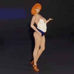Gabby - Spectator Series (Clothed, Underwear & Nude versions included).