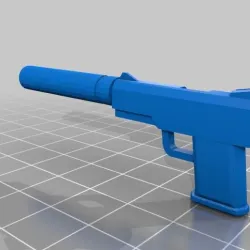 HitMan Toy gun with Silencer