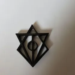 In flames keychain