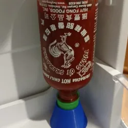 Inverted Bottle Holder (Sriracha)