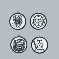KEY RINGS NARUTO PACK 1