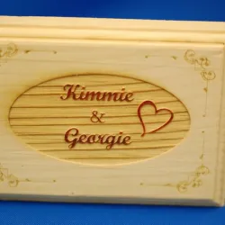 Kimmie and Georgie Wood Block