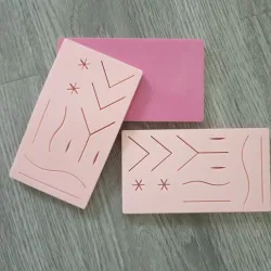 Layout (master model) for surgical sutures