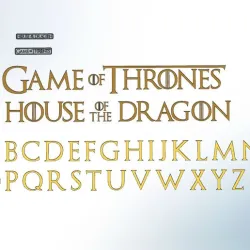 Letters and Numbers HOUSE OF THE DRAGON / GAME OF THRONES Letters and Numbers | Logo