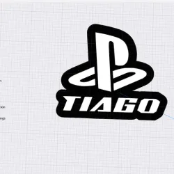 Logo Ps com nome Tiago