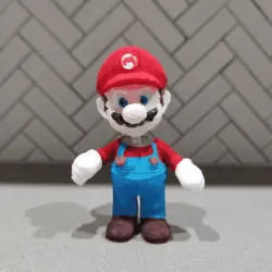 Mario Bobble Head 3d printed spring