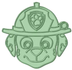 Marshall face front cookie cutter