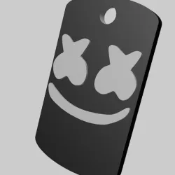 Marshmello DJ Keychain