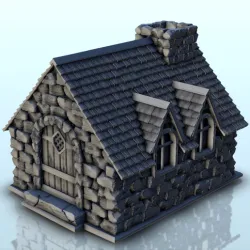 Medieval house with large chimney (9) - Alkemy Lord of the Rings War of the Rose Warcrow Saga