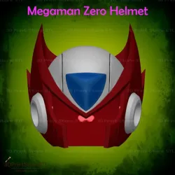 Megaman Zero Helmet - Fan Art 3D print model