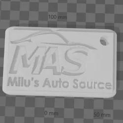 Milu's Auto source key chain