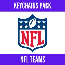 National Football League (NFL) keychains pack