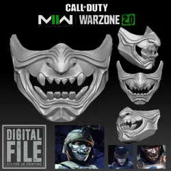 Oni Operator Mask - Call of Duty Modern Warfare 2 - WARZONE - STL model 3D print file