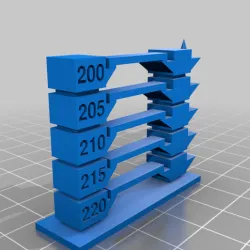 PETG temp tower