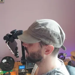 Phone camera hat mount
