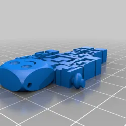 Pico Robot Flexi Keychain 100% printable