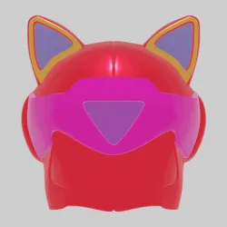 Pizza cats Polly Esther Pururun helmet