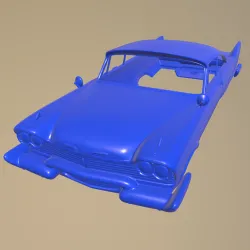 Plymouth Fury Sport 1958 PRINTABLE CAR BODY