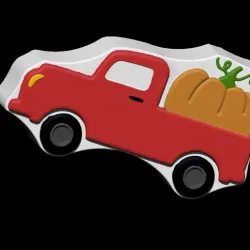 Pumpkin truck solid shampoo and mold for soap pump