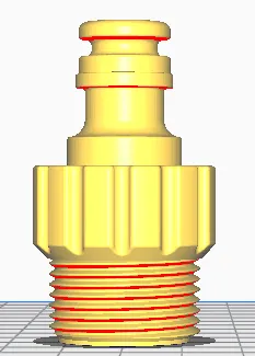 Quick coupling 20x27 Male