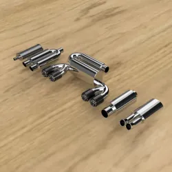 RC rear muffler / exhaust in set of 5
