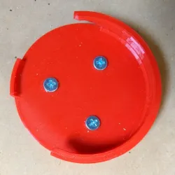 Recordable button mounting clip