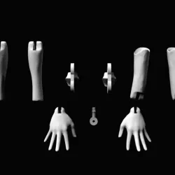 Replacement hands and arms for giant monster high dolls