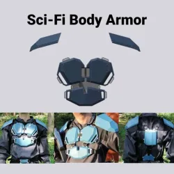 Science fiction armor (torso + shoulders)