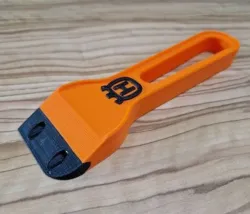 Scraper with removable blade