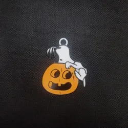 Snoopy keychain pumpkin 3