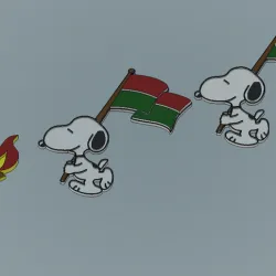 Snoopy Pin (3 models to print 3D)