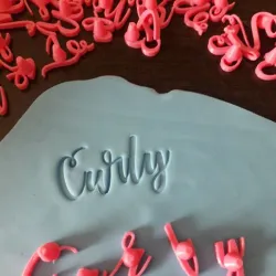 Stamp Curly Alphabet