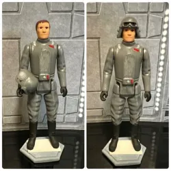 STAR WARS VINTAGE AT-AT COMMANDER REMOVABLE HELMET, GENERAL VEERS CUSTOM UNPRODUCED KENNER, HASBRO ACTION FIGURE, 3.75", 1/18, 5POA