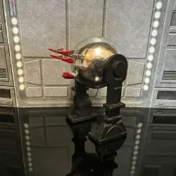 STAR WARS VINTAGE PHANTASM FLYING DEATH BALL R2 DROID, HALLOWEEN SPECIAL, CUSTOM UNPRODUCED KENNER, HASBRO ACTION FIGURE, 3.75", 1/18, 5POA