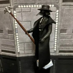 STAR WARS VINTAGE PLAGUE DOCTOR DARTH VADER COSTUME HALLOWEEN SPECIAL, CUSTOM UNPRODUCED KENNER, HASBRO ACTION FIGURE, 3.75", 1/18, 5POA
