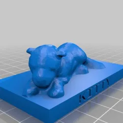 Stuffed Kitty Statue