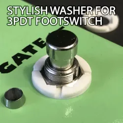 Stylish washer for 3PDT footswitch