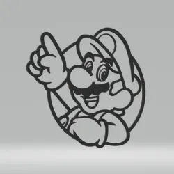 Super Mario Bros Game 2D-Art Frame