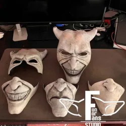 THE BLACK PHONE MOVIE THE GRABBER HALL FACES MASK STL