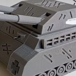 The famous cartoon Ratte tank