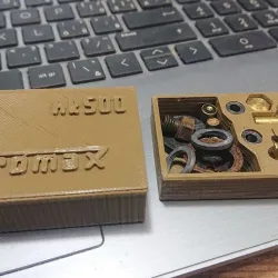 The spare parts box for Petromax (Gold Mohar) lanterns