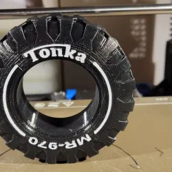 Tonka inspired MR-970 tire and wheels in 1.9 format to fit RC Trucks.