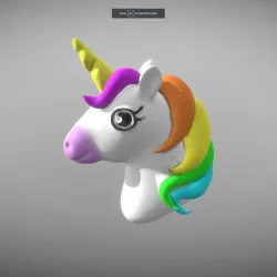 Unicorn bust