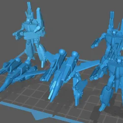 Unseen Phoenix Hawk LAM - New Version - for Battletech Tabletop Games